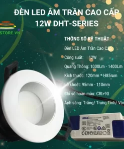 Đèn led âm trần 12W cao cấp