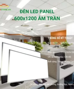 Đèn led panel 600x1200