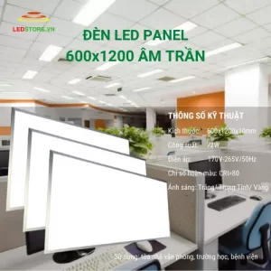 Đèn led panel 600x1200