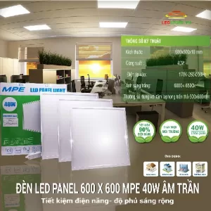 Đèn led panel 600x600 MPE